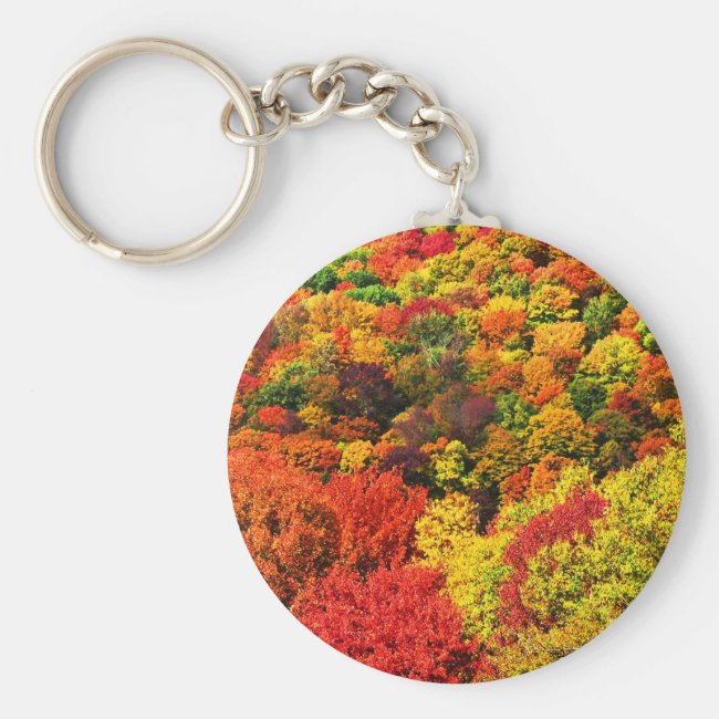 Beautiful Autumn Foliage Keychain