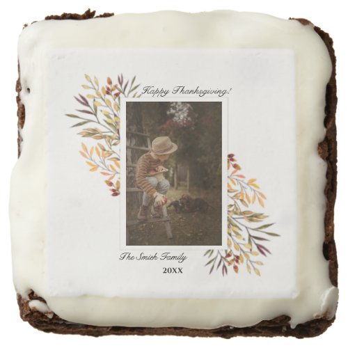 Beautiful Autumn Foliage Thanksgiving Photo Brownie