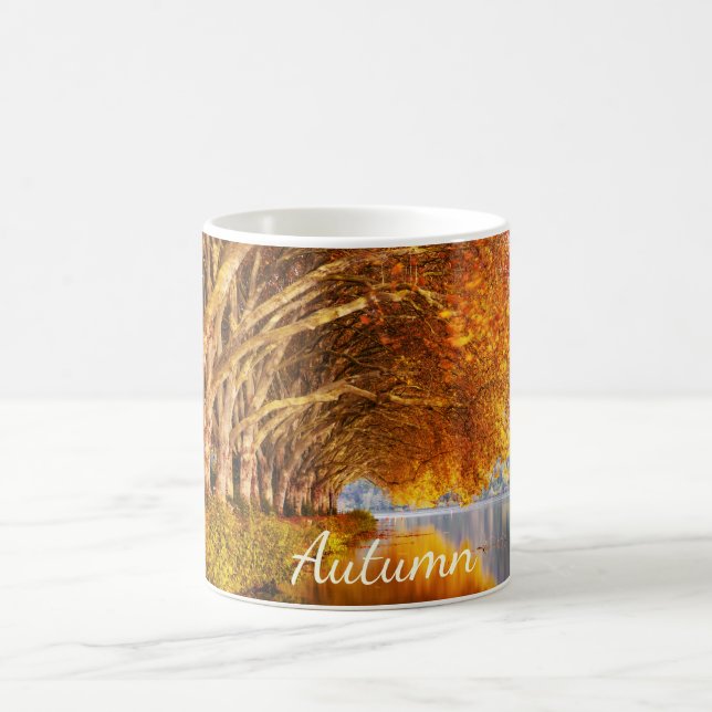 Beautiful Autumn Forest Coffee Mug (Center)
