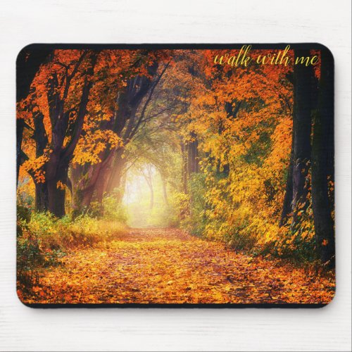 Beautiful Autumn Forest  Mouse Pad