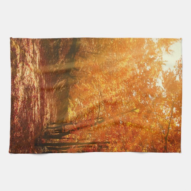 Beautiful autumn kitchen towel (Horizontal)