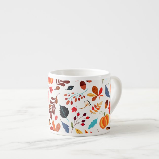 Beautiful Autumn Leaves Espresso Cup Pattern (Front Right)