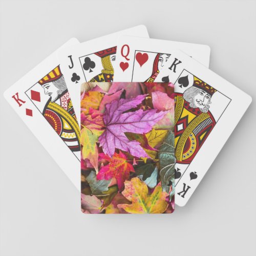 Beautiful Autumn Leaves Suitable for Anyone Poker Cards