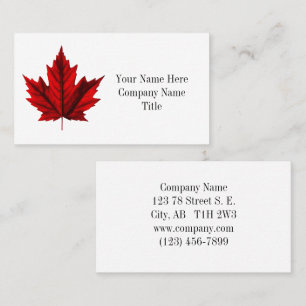 Beautiful Autumn Maple Leaf Business Card