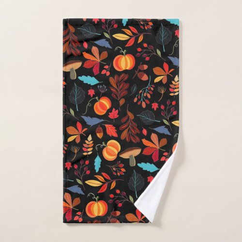 Beautiful Autumn Pattern _ ChooseAdd Color _ Hand Towel