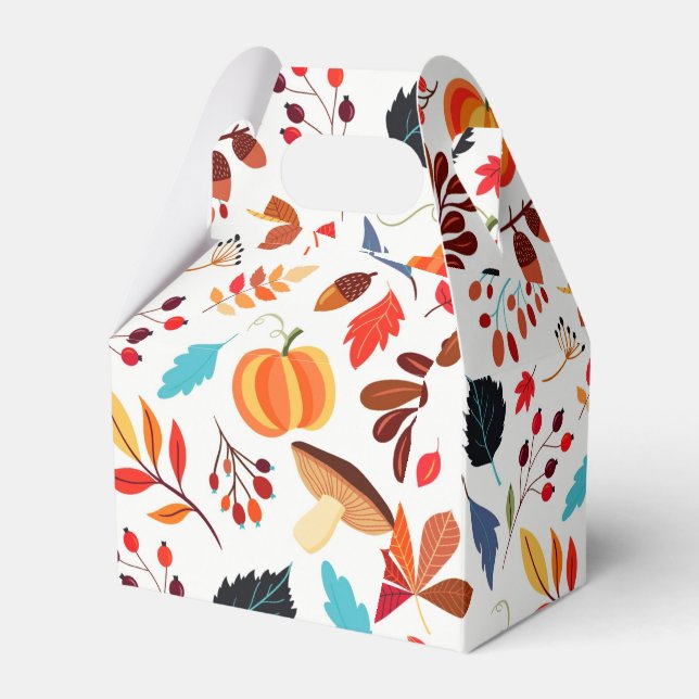 Beautiful Autumn Pattern - Favor Boxes (Front Side)