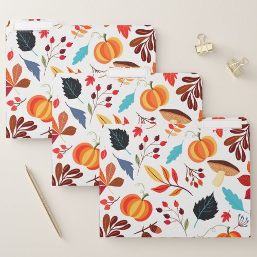 Beautiful Autumn Pattern File Folder