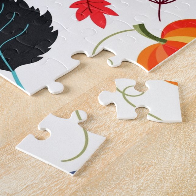 Beautiful Autumn Pattern Jigsaw Puzzle (Side)