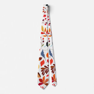 Beautiful Autumn Pattern Neck Tie