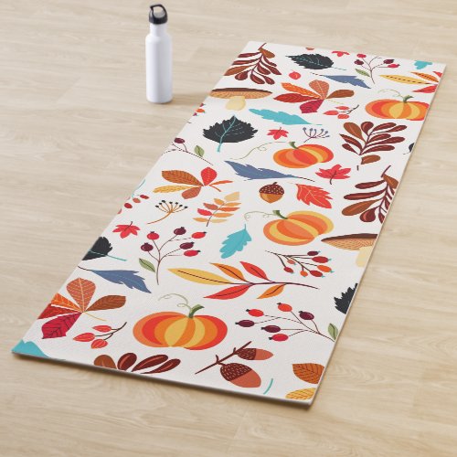 Beautiful Autumn Pattern Yoga Mat