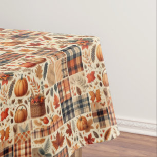 Beautiful Autumn Plaid Tablecloth