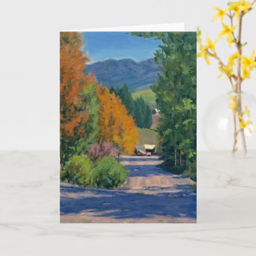 Beautiful Autumn Scene in Crested Butte Card