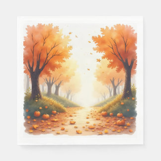 Beautiful Autumn Scene Napkins