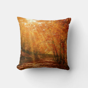 Beautiful autumn throw pillow