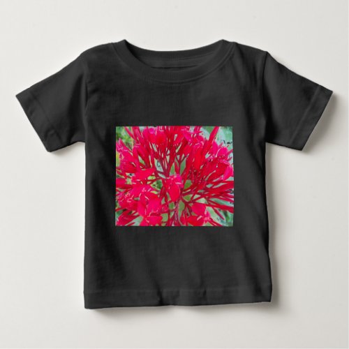 Beautiful Awesome Red flowers Baby T_Shirt