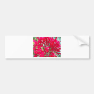 Beautiful Awesome Red flowers Bumper Sticker