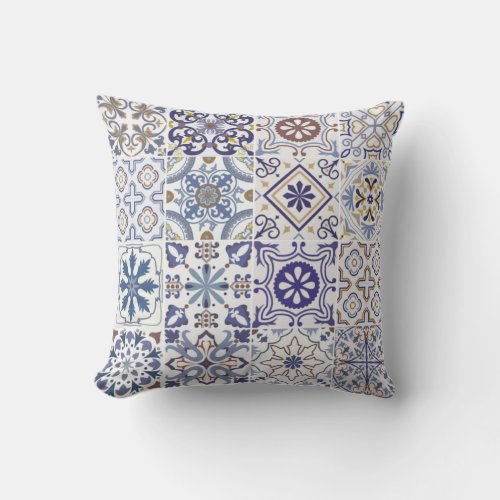 Beautiful Azulejo Throw Pillow