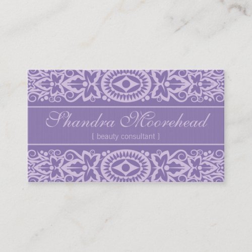 Beautiful Azure Beauty Consultant Business Card