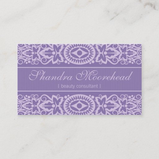 Customizable Beautiful Azure Beauty Consultant Business Card