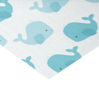 Beautiful Baby Blue Whales Tissue Paper | Zazzle