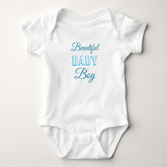 Beautiful Baby Boy Baby Bodysuit (Front)