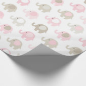 Beautiful Baby Elephant Pattern Wrapping Paper | Zazzle