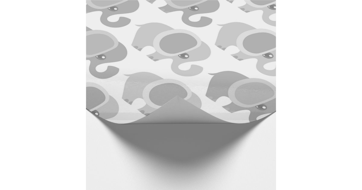 Beautiful Baby Elephants Wrapping Paper | Zazzle.com