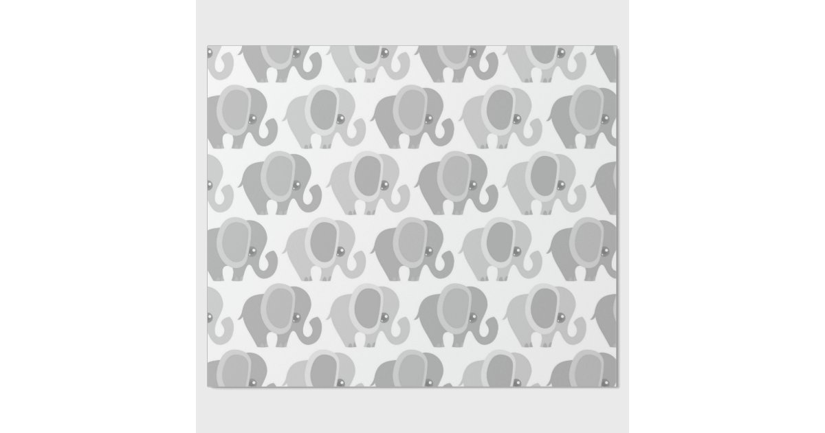 Beautiful Baby Elephants Wrapping Paper | Zazzle.com