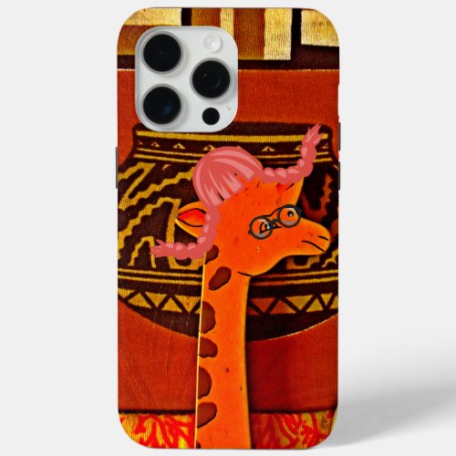 Beautiful baby funny giraffe iPhone 15 pro max case