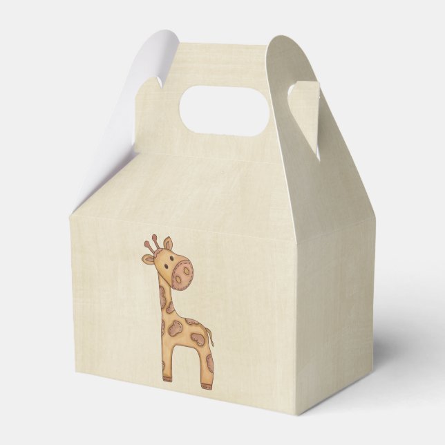 Beautiful Baby Giraffe Favor Boxes (Front Side)