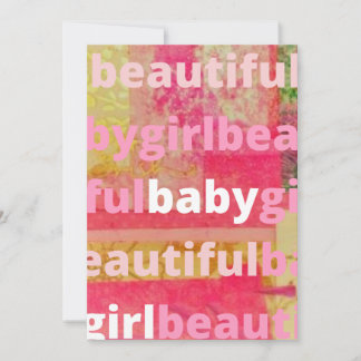 Beautiful Baby Girl Collection Invitation