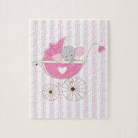 Beautiful Baby Girl Pink Elephant