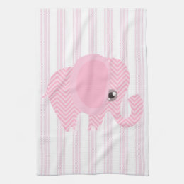 Elephant Kitchen Towels Zazzle   Beautiful Baby Girl Pink Elephant Kitchen Towel R9723b5bcada04450a1709e791976b589 2cf6l 8byvr 260 