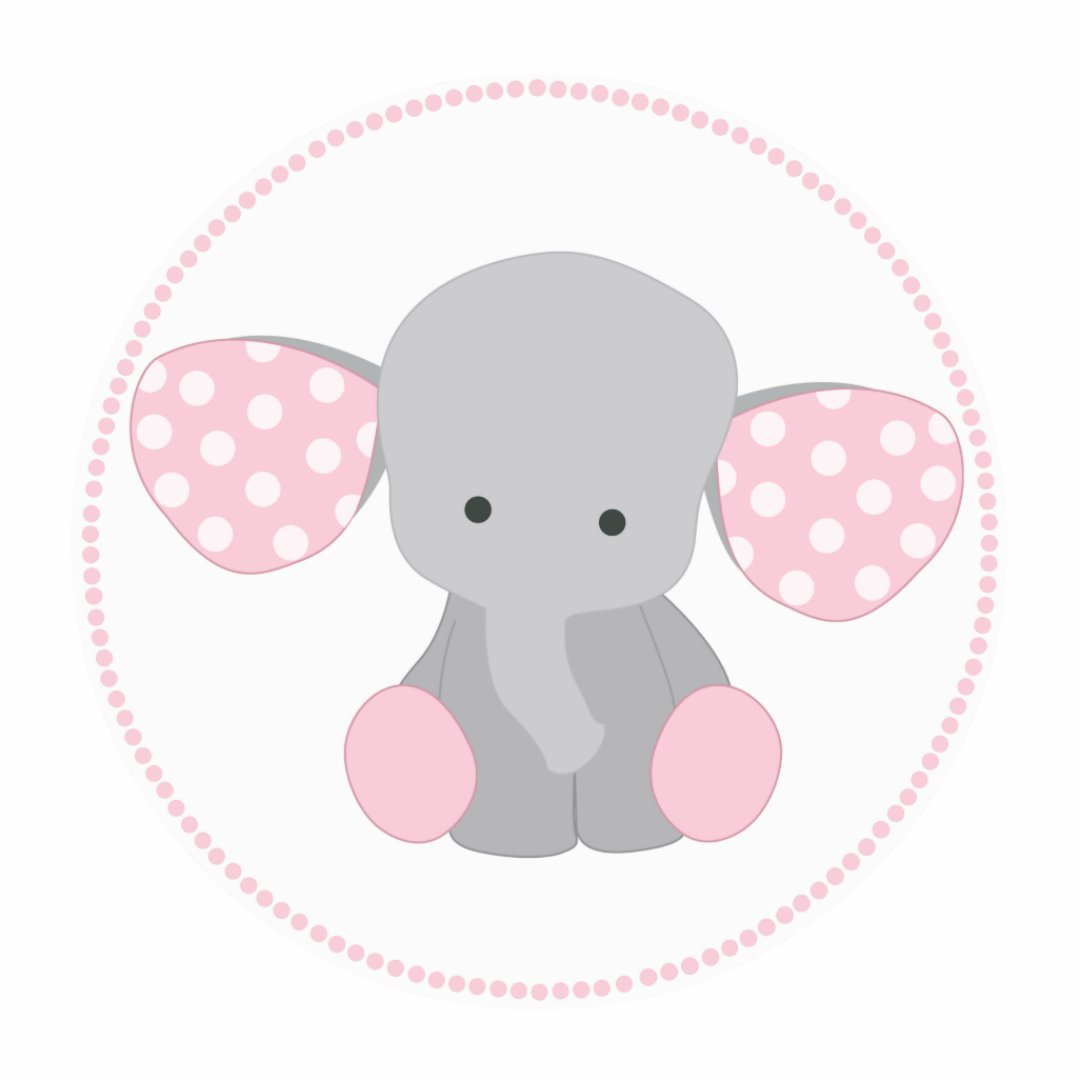 Beautiful Baby Girl Pink Elephant Statuette | Zazzle