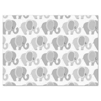 Beautiful Baby Neutral Gray Elephant Tissue Paper by Precious_Baby_Gifts at Zazzle