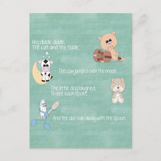 Beautiful Baby Nursery Rhymes Postcard (Front)