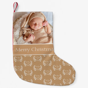 Beautiful Baby Photo Customize Small Christmas Stocking