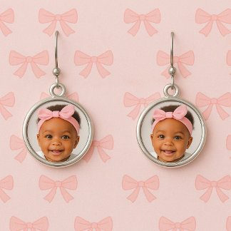 Beautiful Baby Photo Earrings