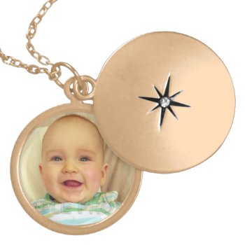 Beautiful Baby Photo Personalized Necklace by goodmoments at Zazzle