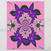 Beautiful baby pink floral purple shade motif mono (Front)