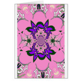 Beautiful baby pink floral purple shade motif mono (Front)