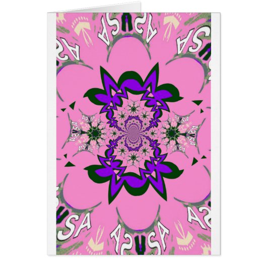 Beautiful baby pink floral purple shade motif mono (Front)