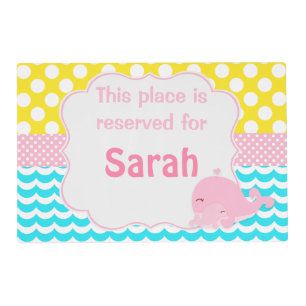Beautiful Baby Whale with Mum Placemat