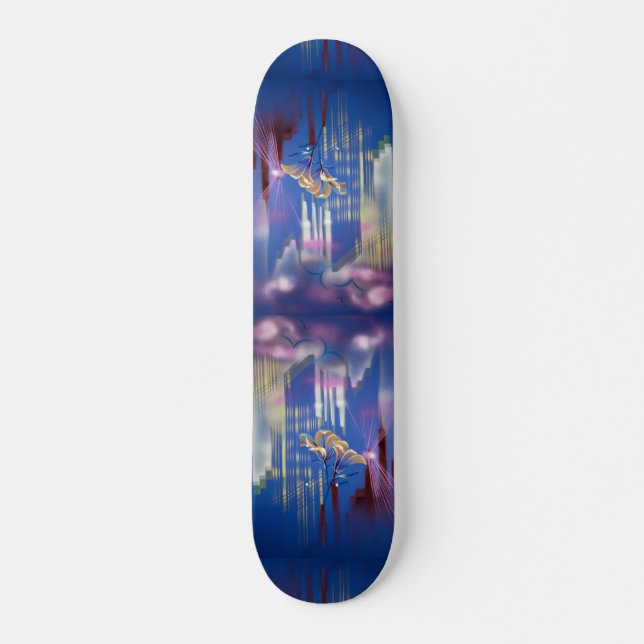 Beautiful Back to the future Skateboard Deck (Front)