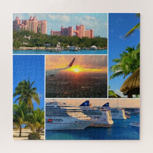 Beautiful BahamasCaribbean Collage Jigsaw Puzzle