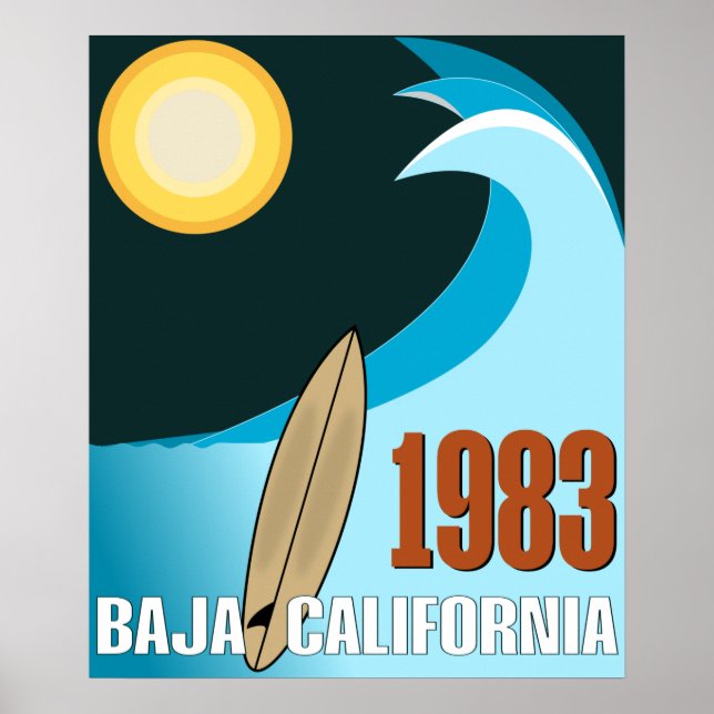 beautiful baja california poster (Front)