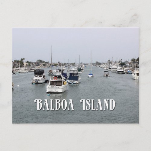 Beautiful Balboa Island CA Postcard Postcard