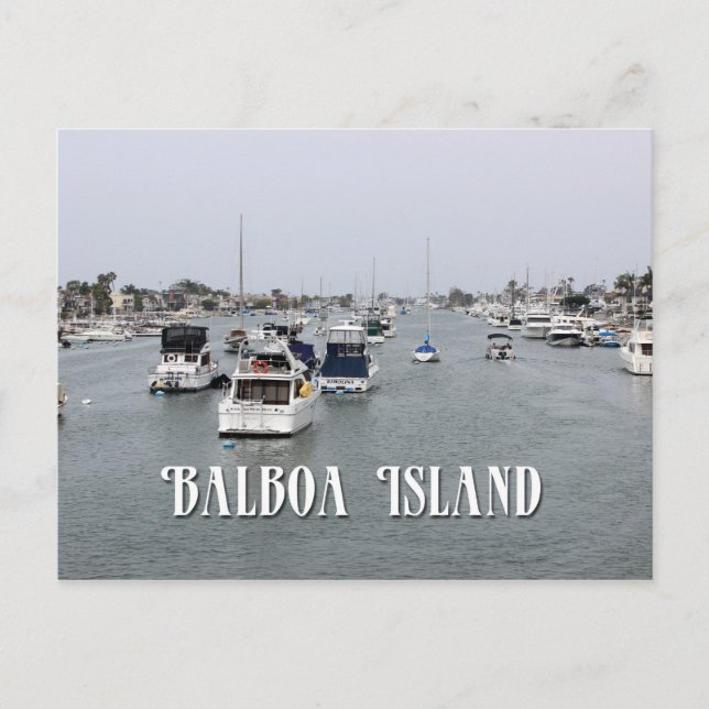 Beautiful Balboa Island, CA, Postcard! Postcard (Front)