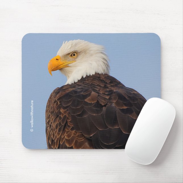 Beautiful Bald Eagle in a Tree Mouse Pad (With Mouse)