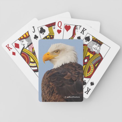 Beautiful Bald Eagle in a Tree Poker Cards